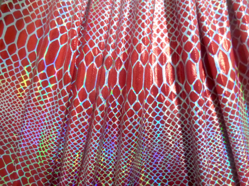 2.Red Abstract Holo Foil